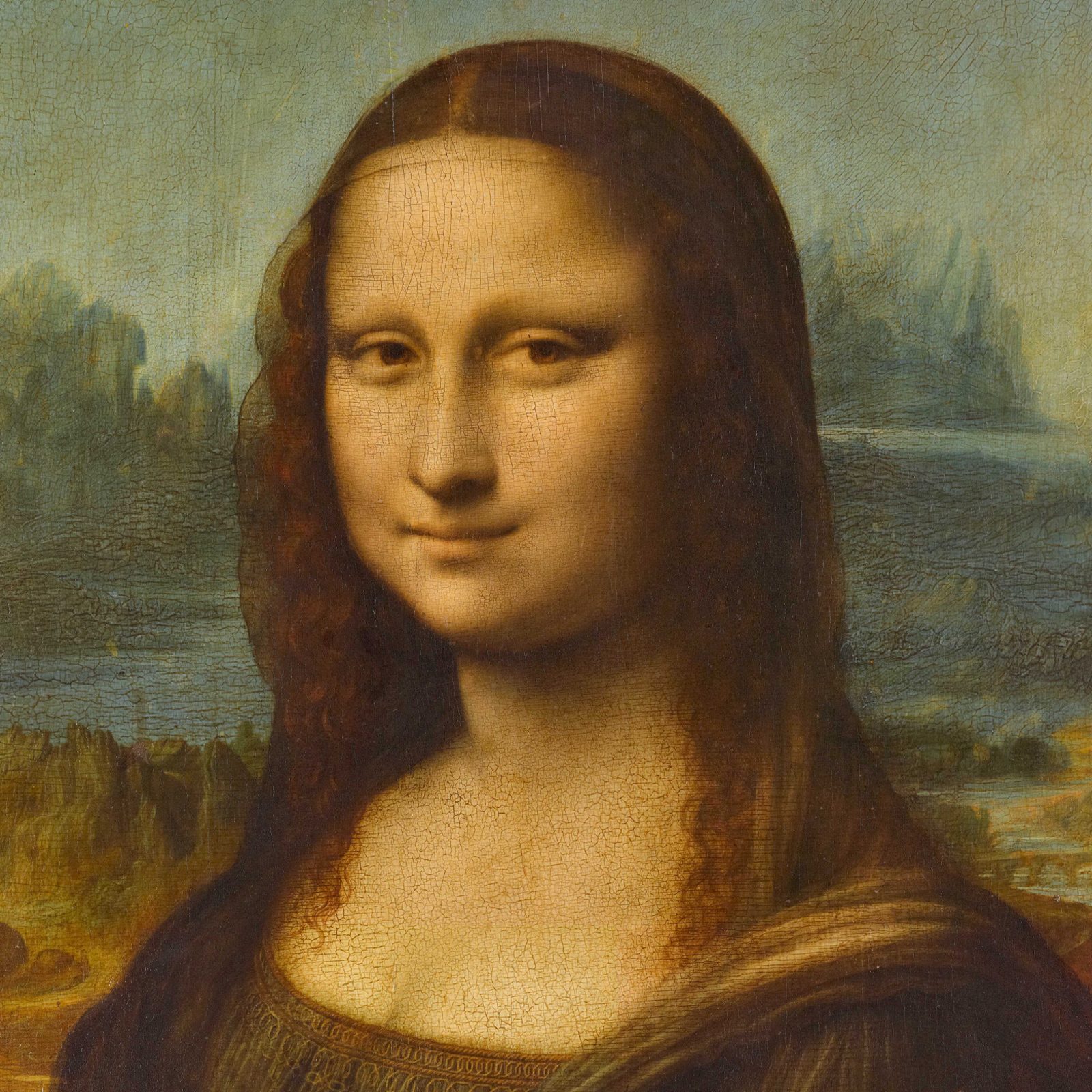 Mona Lisa by Leonardo da Vinci, showing hard shadow edges where the face meets the hair and soft edges where the cheek turns into shadow.