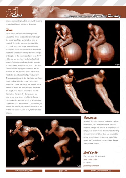 Figurative & Foundational Studies Series 1, original 2DArtist magazine page 4