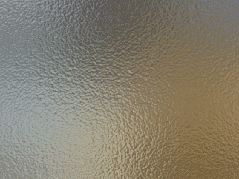Texture example: dimpled frosted glass.