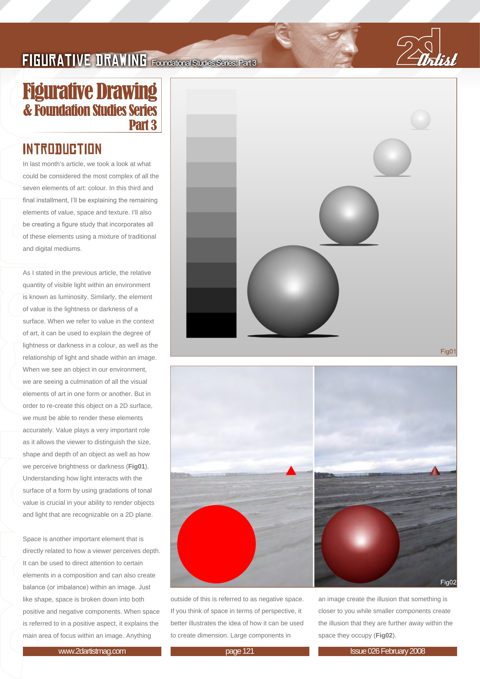 Figurative & Foundational Studies Series 3, original 2DArtist magazine page 2